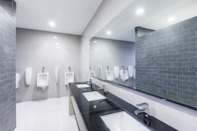 Wide View of Renovated Bathroom